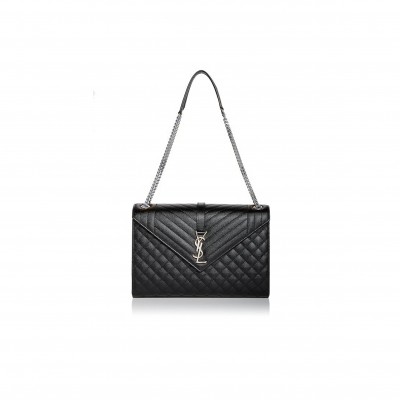YSL ENVELOPE LARGE QUILTED LEATHER CROSSBODY 4167088 (31*22*7.5cm)